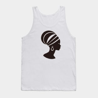 AFRICAN WOMAN LOGO WITH STRIPES Tank Top